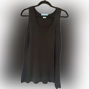 Zang Toi Elegant Black Tank Top